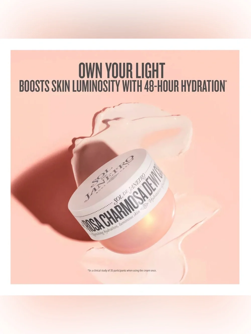NEW Sol de Janeiro Rosa Charmosa Dewy Cream ~ Limited Edition  Jumbo 8.1 ounces